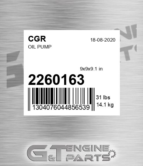 2260163 Oil Pump
