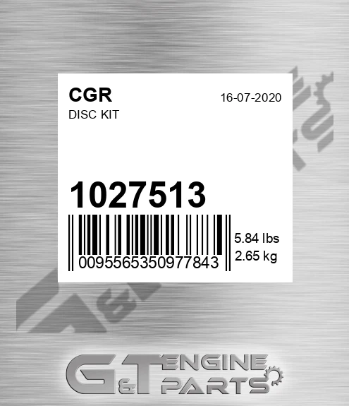 1027513 CGR Disc Kit