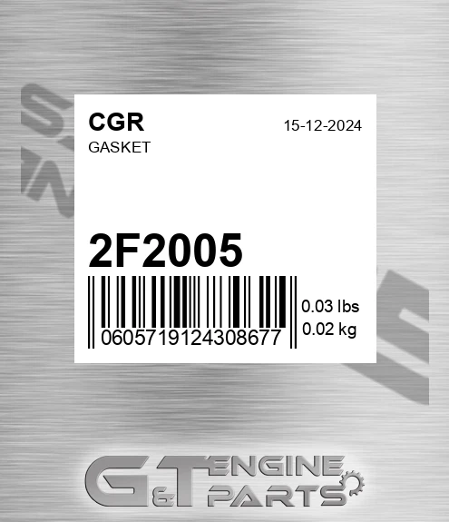 2F2005 Gasket