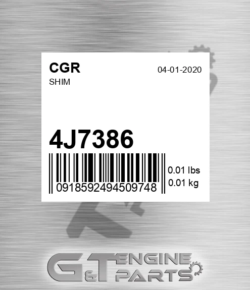 4J7386 Shim