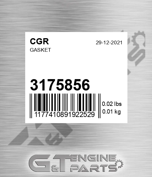 3175856 CGR Gasket