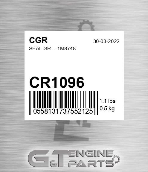 CR1096 CGR Seal Gr. - 1m8748