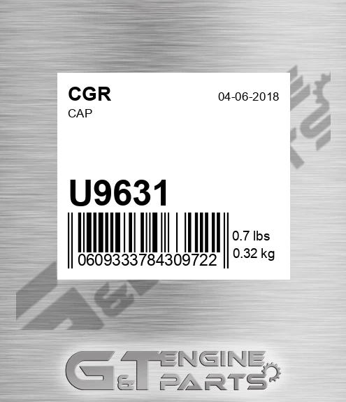 U9631 CGR Cap
