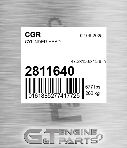 2811640 Cylinder Head