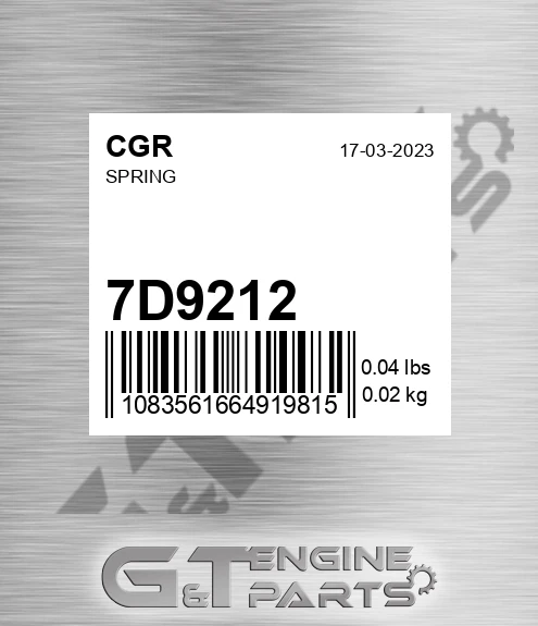 7D9212 Spring