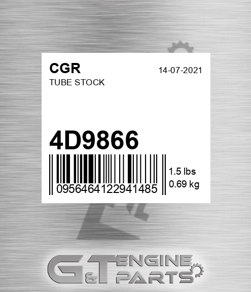 4D9866 Tube Stock