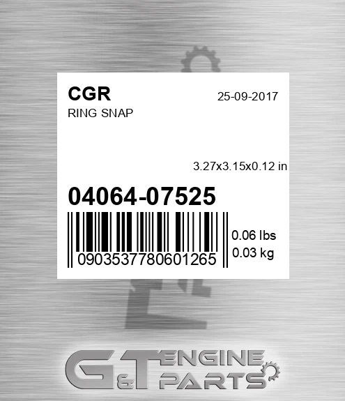 04064-07525 Ring Snap