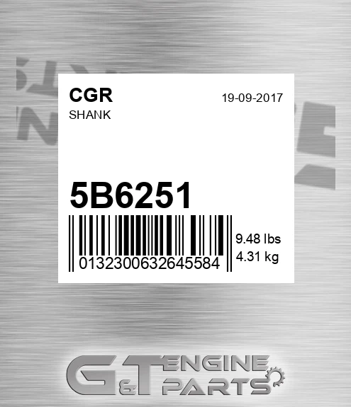 5B6251 CGR Shank