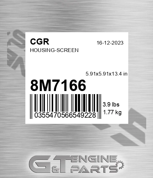 8M7166 CGR Housing-screen