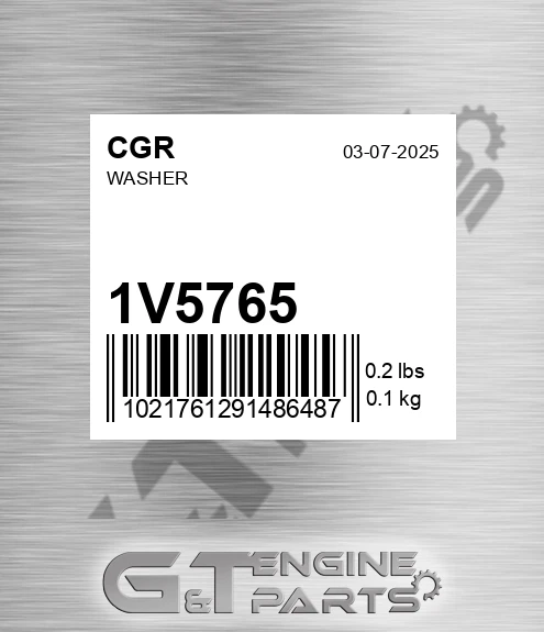 1V5765 CGR Washer