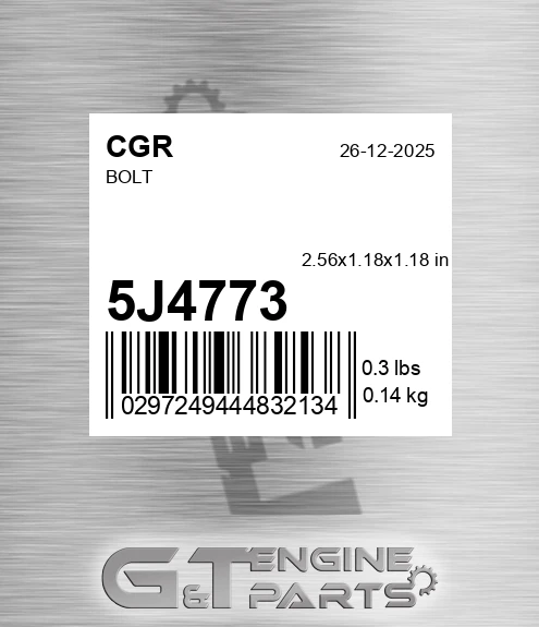 5J4773 CGR Bolt
