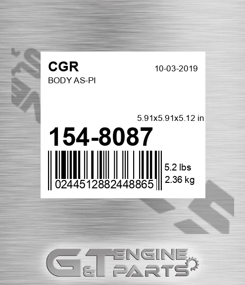 154-8087 Body As-pi for CGR