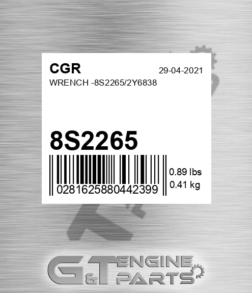 8S2265 Wrench -/2y6838