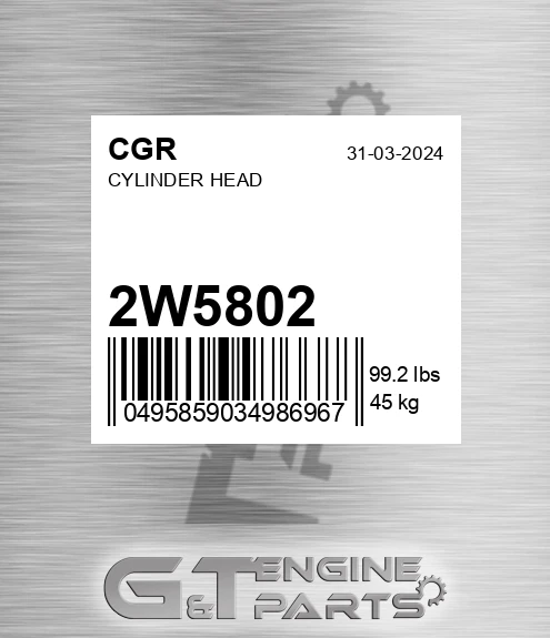 2W5802 Cylinder Head