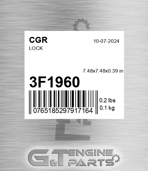 3F1960 Lock