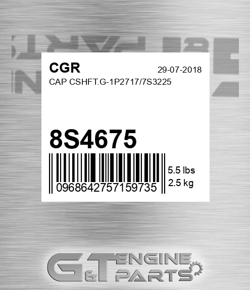 8S4675 Cap Cshft.g-1p2717/7s3225