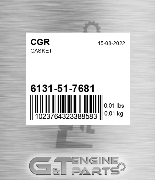 6131-51-7681 Gasket for CGR