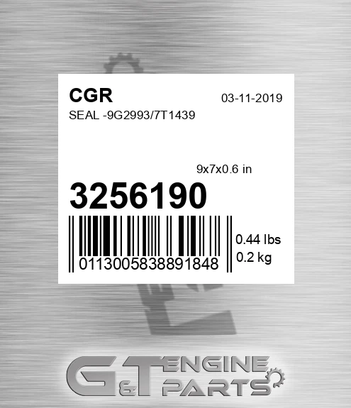3256190 CGR Seal -9g2993/7t1439