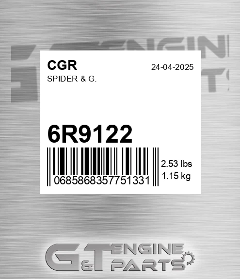 6R9122 Spider & G. for CGR