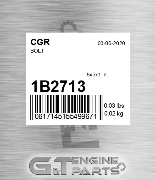 1B2713 Bolt