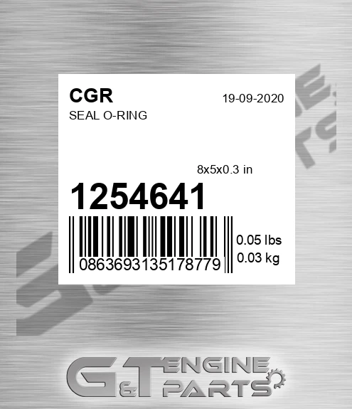 1254641 Seal O-ring