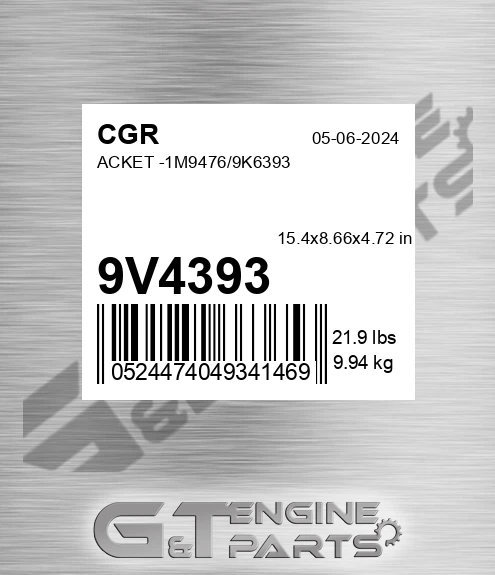 9V4393 Acket -1m9476/9k6393