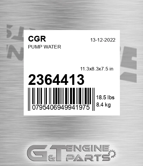 2364413 Pump Water for CGR