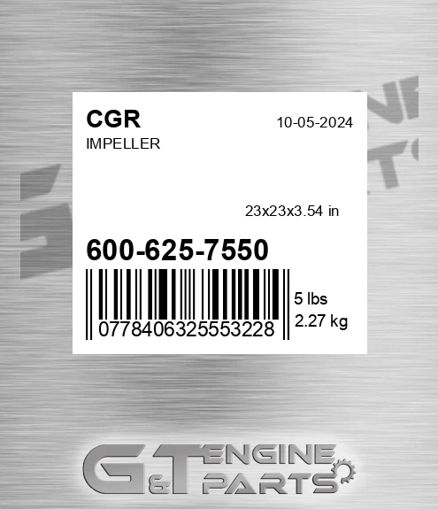 600-625-7550 Impeller