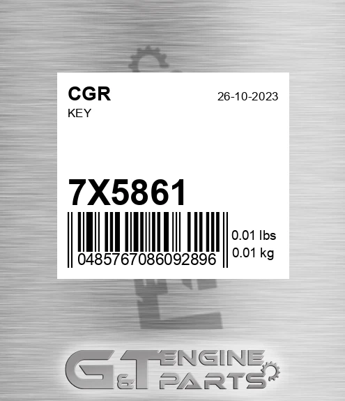 7X5861 CGR Key