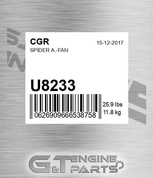 U8233 CGR Spider A.-fan