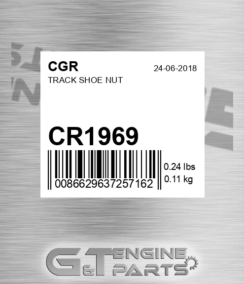 CR1969 Track Shoe Nut