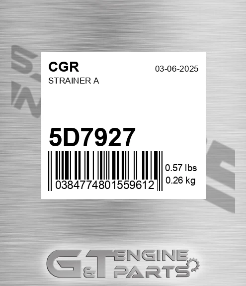 5D7927 Strainer A