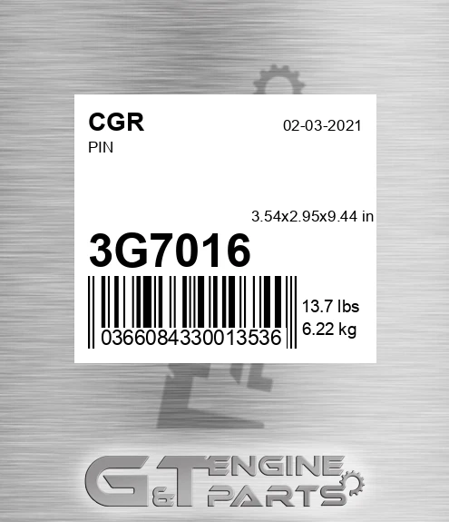 3G7016 Pin