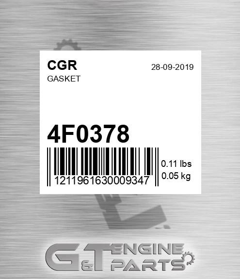 4F0378 Gasket