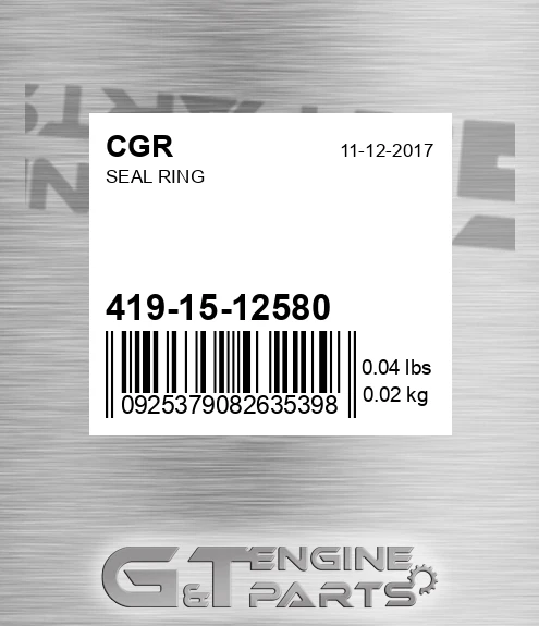 419-15-12580 Seal Ring