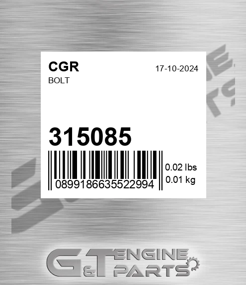 315085 Bolt