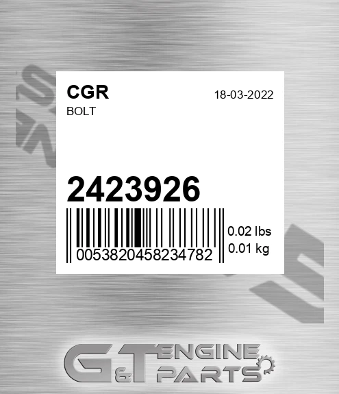 2423926 CGR Bolt