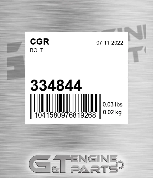 334844 Bolt