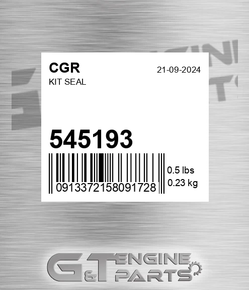 545193 CGR Kit Seal