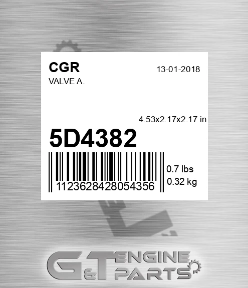 5D4382 CGR Valve A.