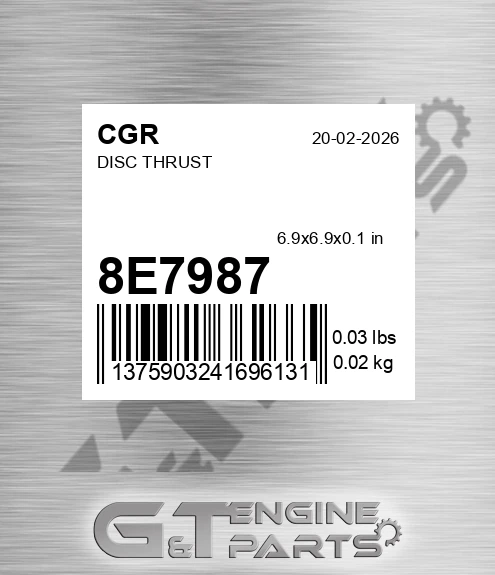 8E7987 CGR Disc Thrust