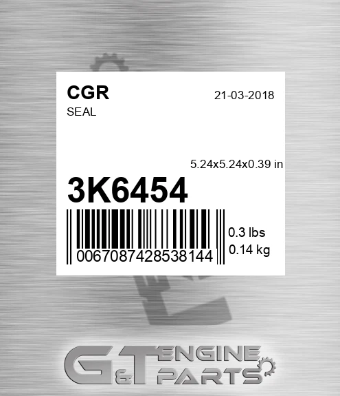 3K6454 CGR Seal