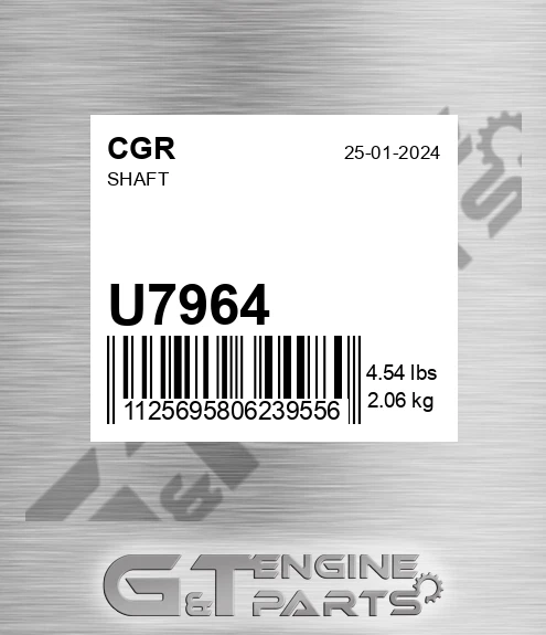 U7964 CGR Shaft