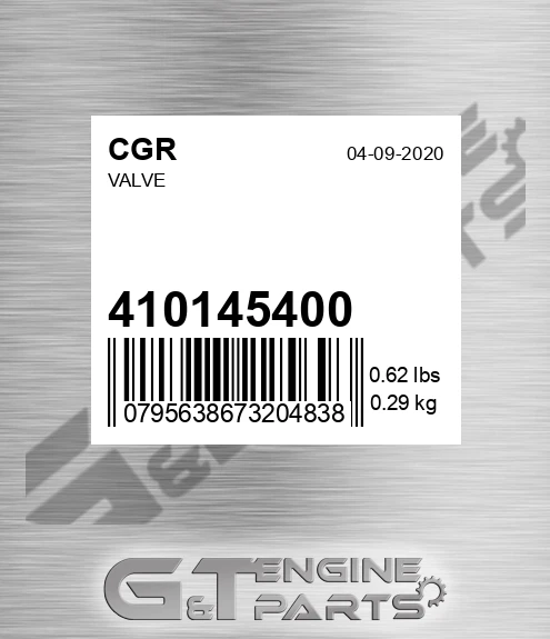 410145400 Valve
