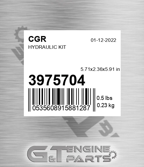 3975704 CGR Hydraulic Kit