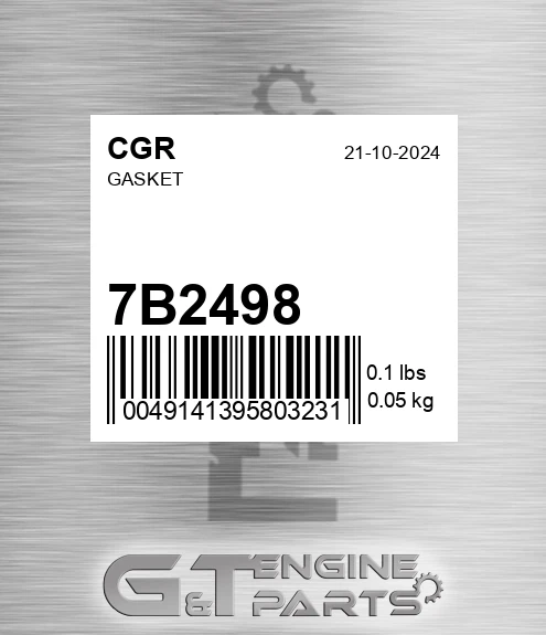7B2498 CGR Gasket