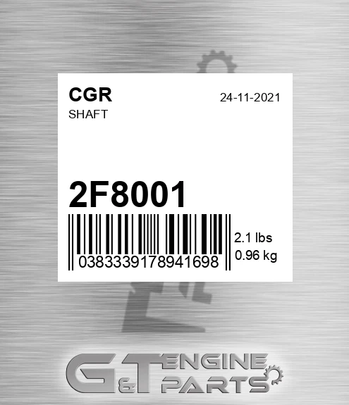 2F8001 CGR Shaft