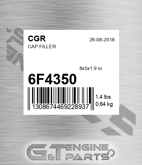 6F4350 Cap Filler