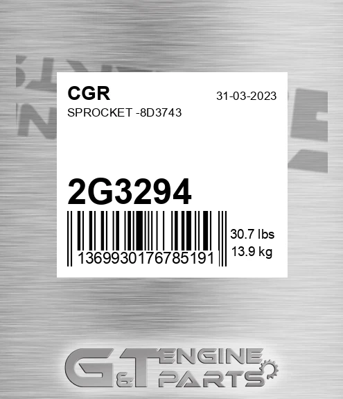 2G3294 CGR Sprocket -8d3743