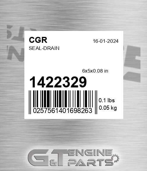 1422329 Seal-drain for CGR